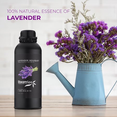 Steamspa 100% Natural Essence of Lavender 1000ml Aromatherapy Bottle G-OILLAV1K